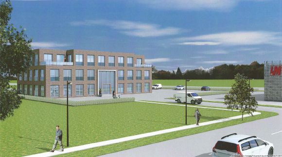 Neubau-Büroflächen im Gewerbegebiet Flintbek