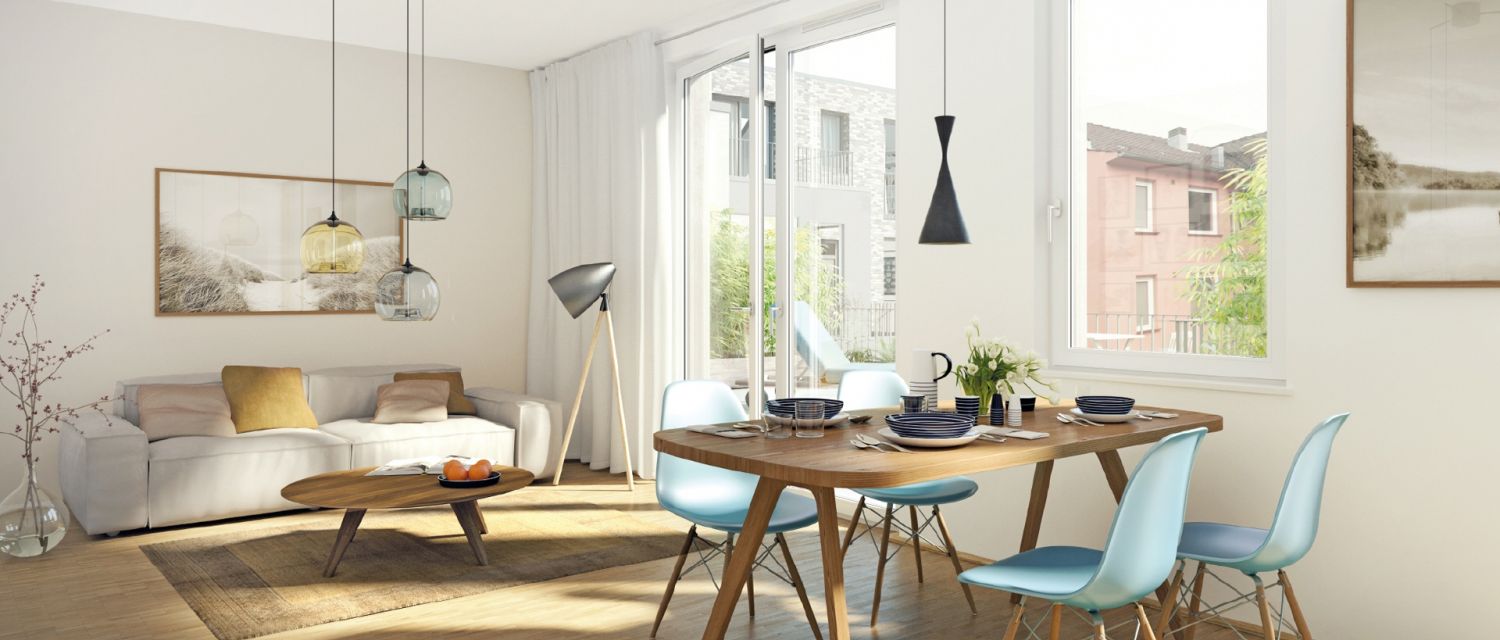 3-Zimmer-Neubauwohnung in der Fleethörn im 4. Obergeschoss